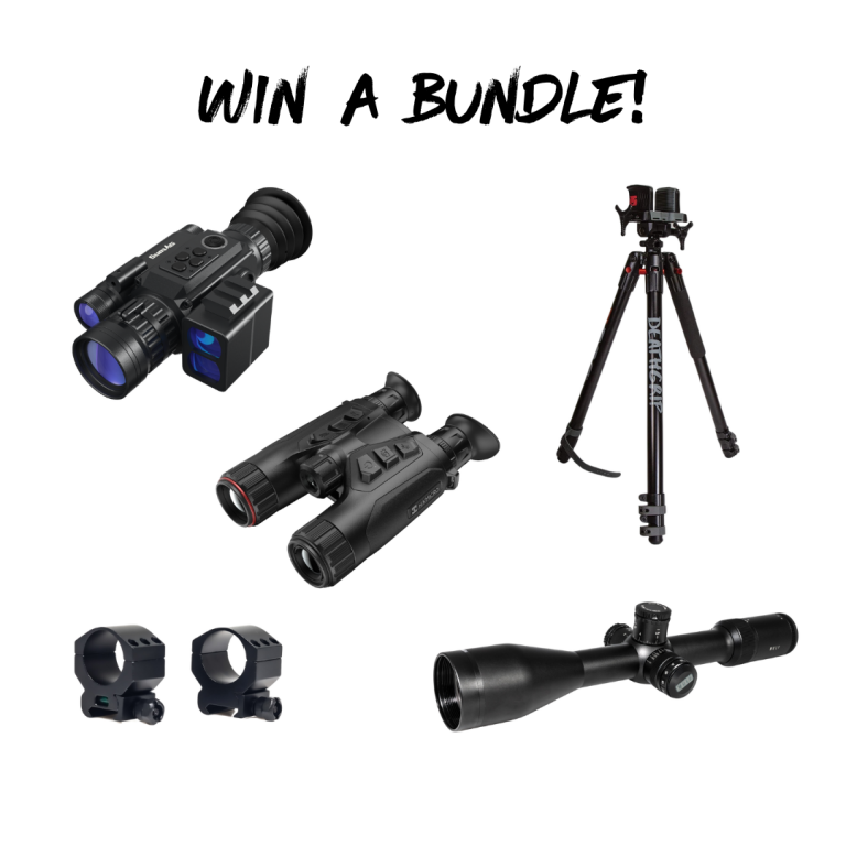 WIN A BUNDLE: HIKMICRO Habrok 4K HE25L LRF Thermal Binoculars + Sytong HT-60 LRF NV Rifle Scope + WULF Hurricane 4.5-18x50 SFP IR Rifle Scope + Bog Death Grip Tripod  + WULF Pro Tac 30mm Rings 