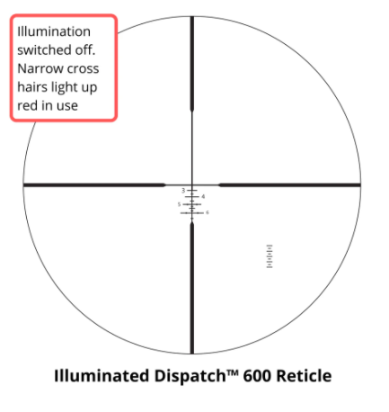 Vanguard Endeavor RS IV 4-16X44 Illuminated Dispatch 600 Side Focus HOYA ED Glass Rifle Scope + Free Throw Level