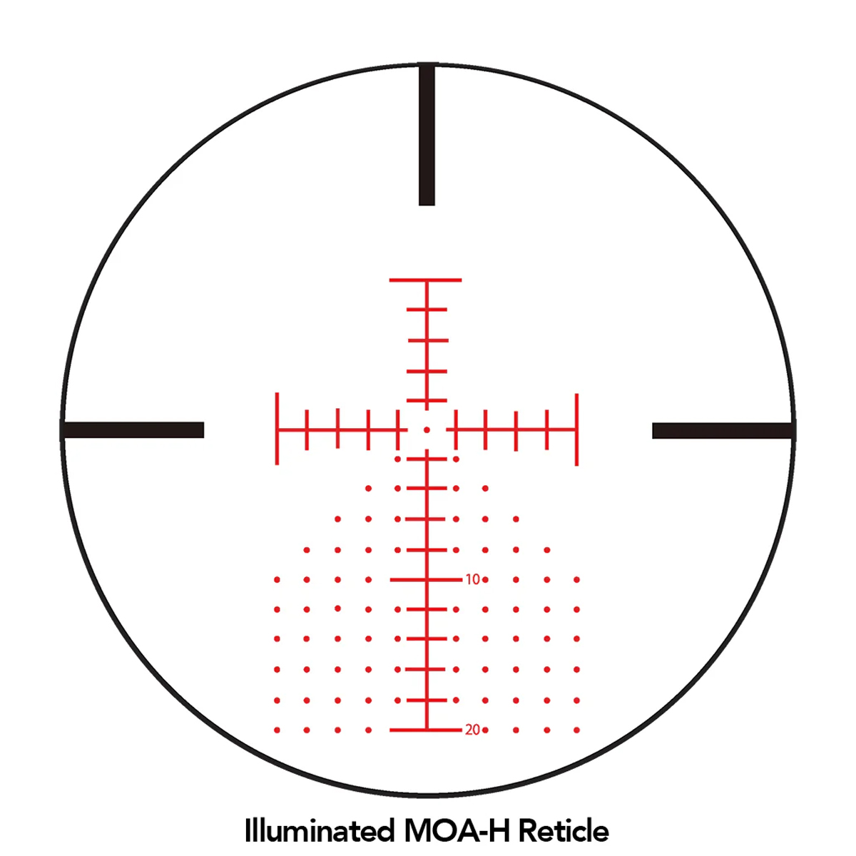 Sightron SIII 10-50x60 Precision Long Range IR Zero Stop MOA-H 30mm Rifle Scope