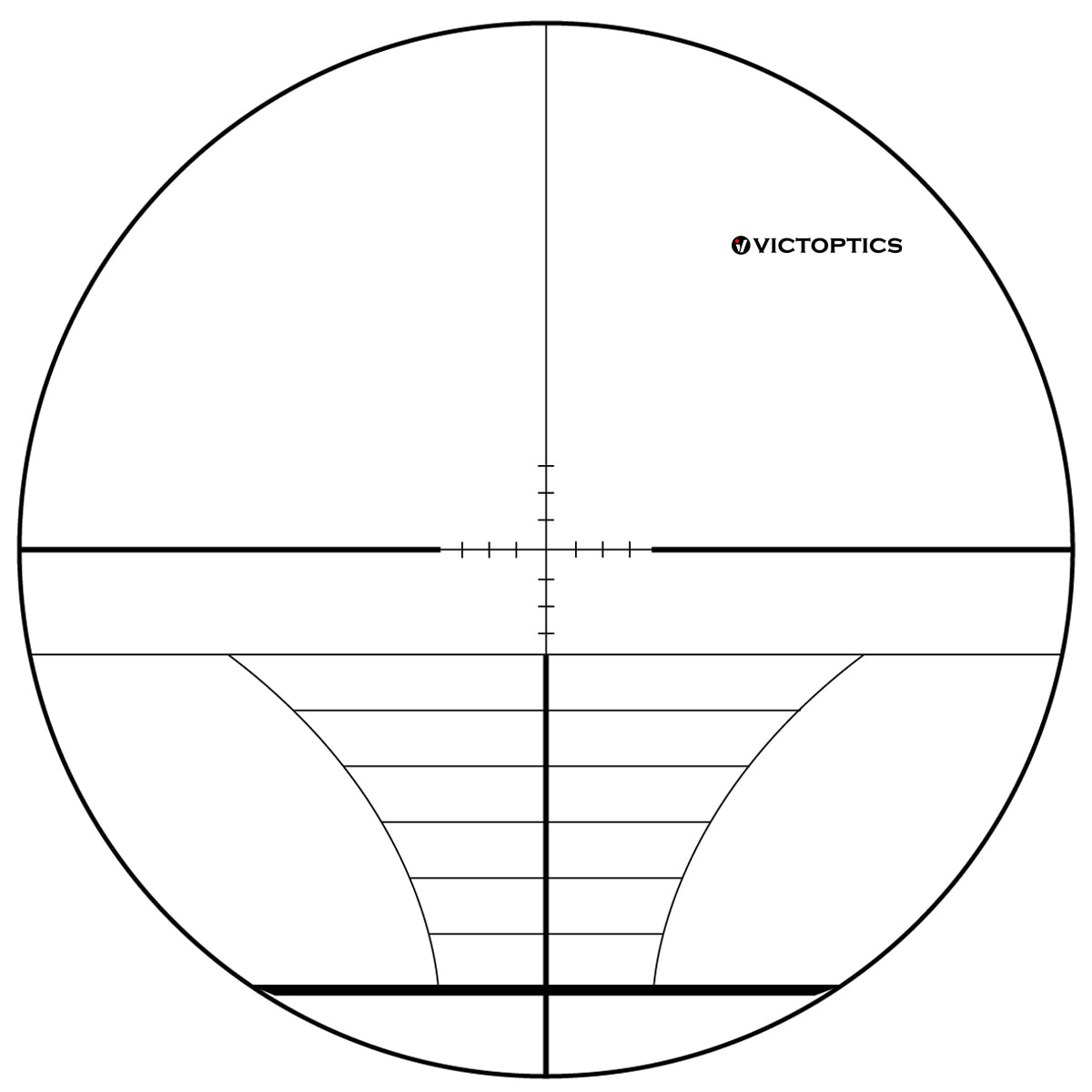 Reticle image for Vector Optics VictOptics C4 10-40x50 SFP R14 1/8MOA 1" Rifle Scope