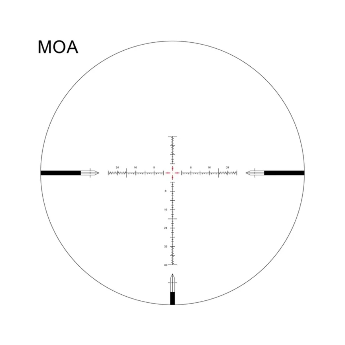 Reticle image for Arken Optics SH-4J 6-24x50 FFP Illuminated 34mm VHR Zero Stop Rifle Scope - MIL