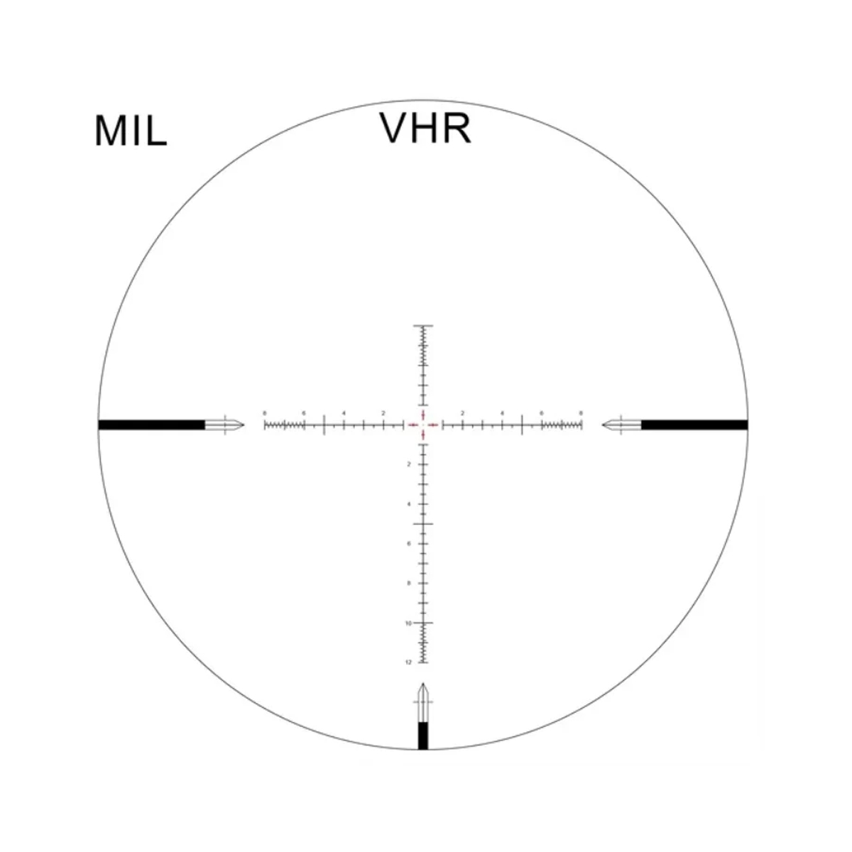 Arken Optics SH-4J 6-24x50 FFP Illuminated 34mm VHR Zero Stop Rifle Scope - MIL