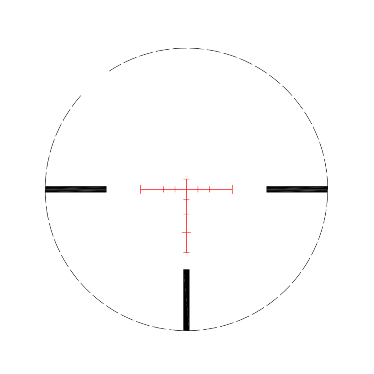 Reticle for preowned SOG Nikko Stirling Diamond Long Range 4-16x50 Illuminated Hold Fast Zero Stop 1/4MOA 30mm Rifle Scope